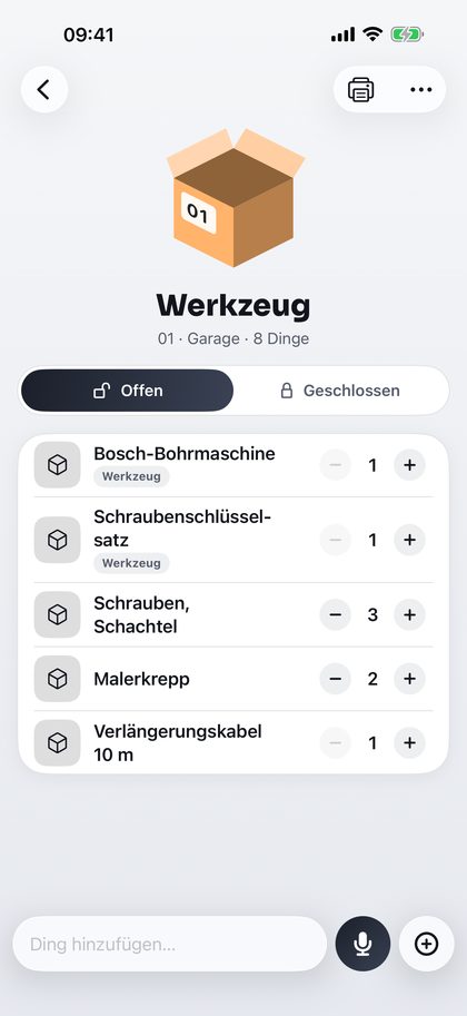 Alles auf einen Blick