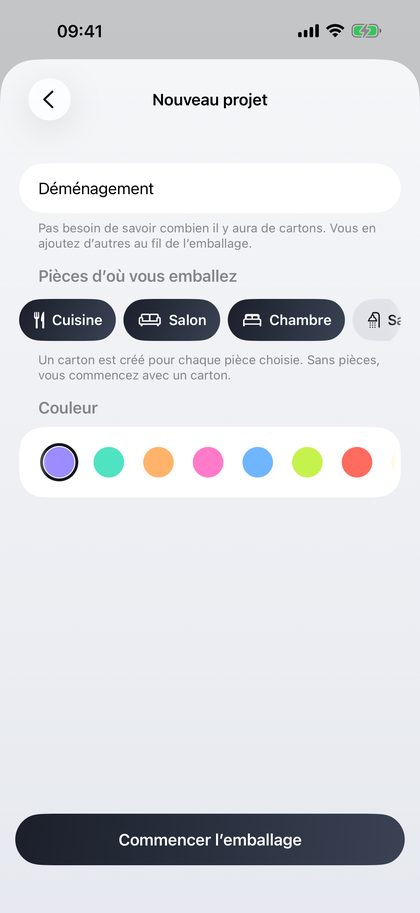 Créez un projet