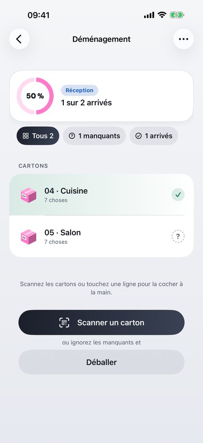 Réceptionnez