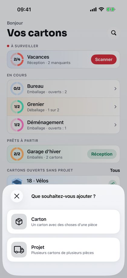 Créez un carton