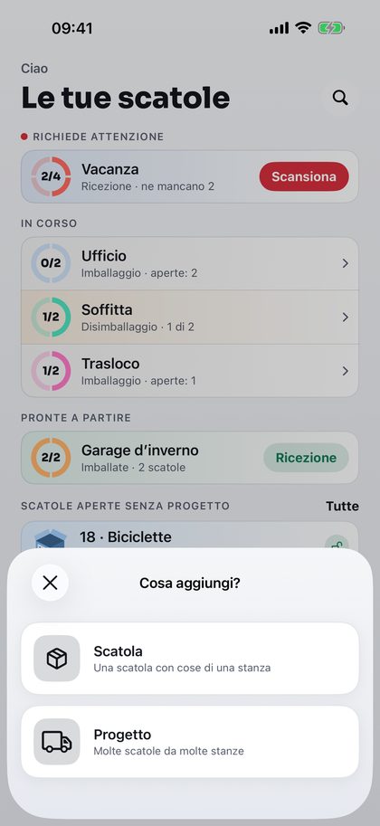 Crea una scatola