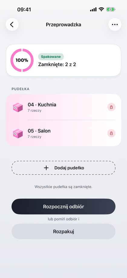 Zamknij, oznacz, jedź