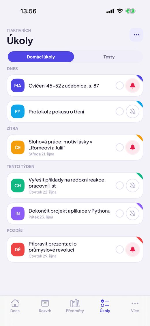 Úkoly