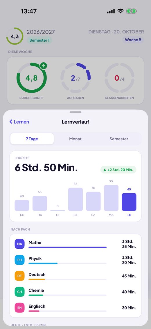 Sehen, wohin die Zeit geht