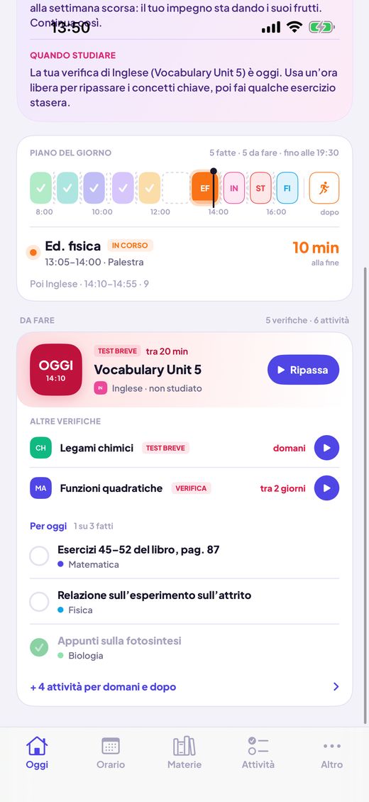 Spunta ciò che è fatto