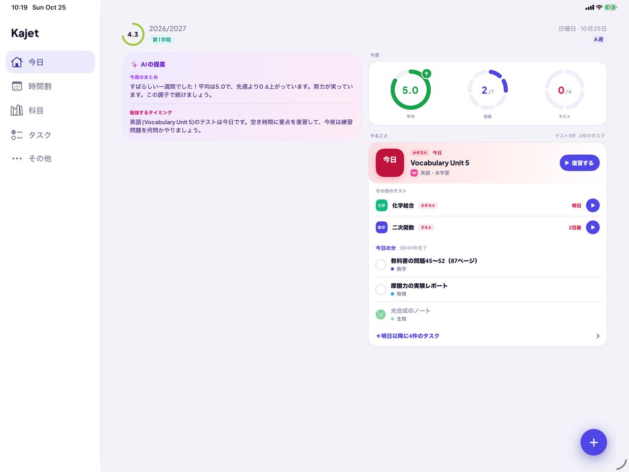 終わったらチェック