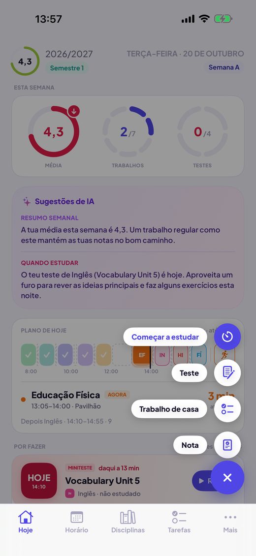 Adiciona num segundo