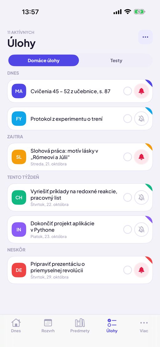 Úlohy