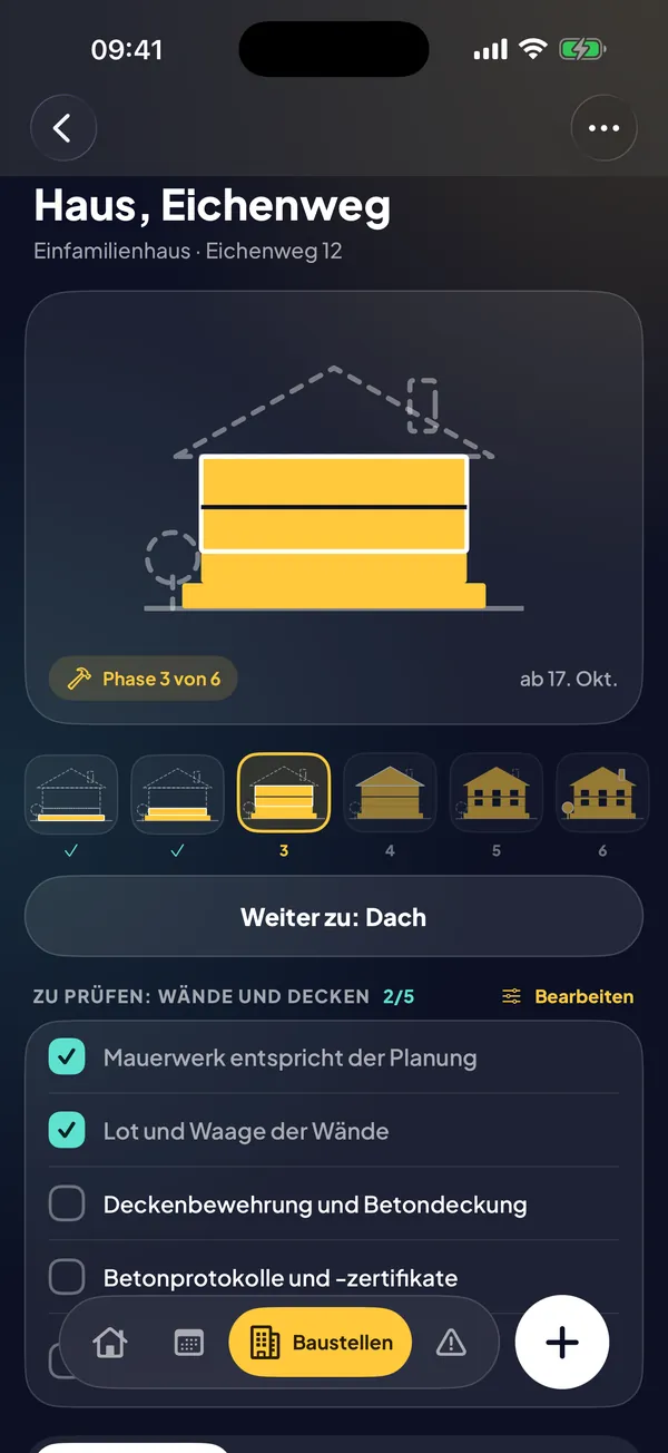Baustellenzeichnung