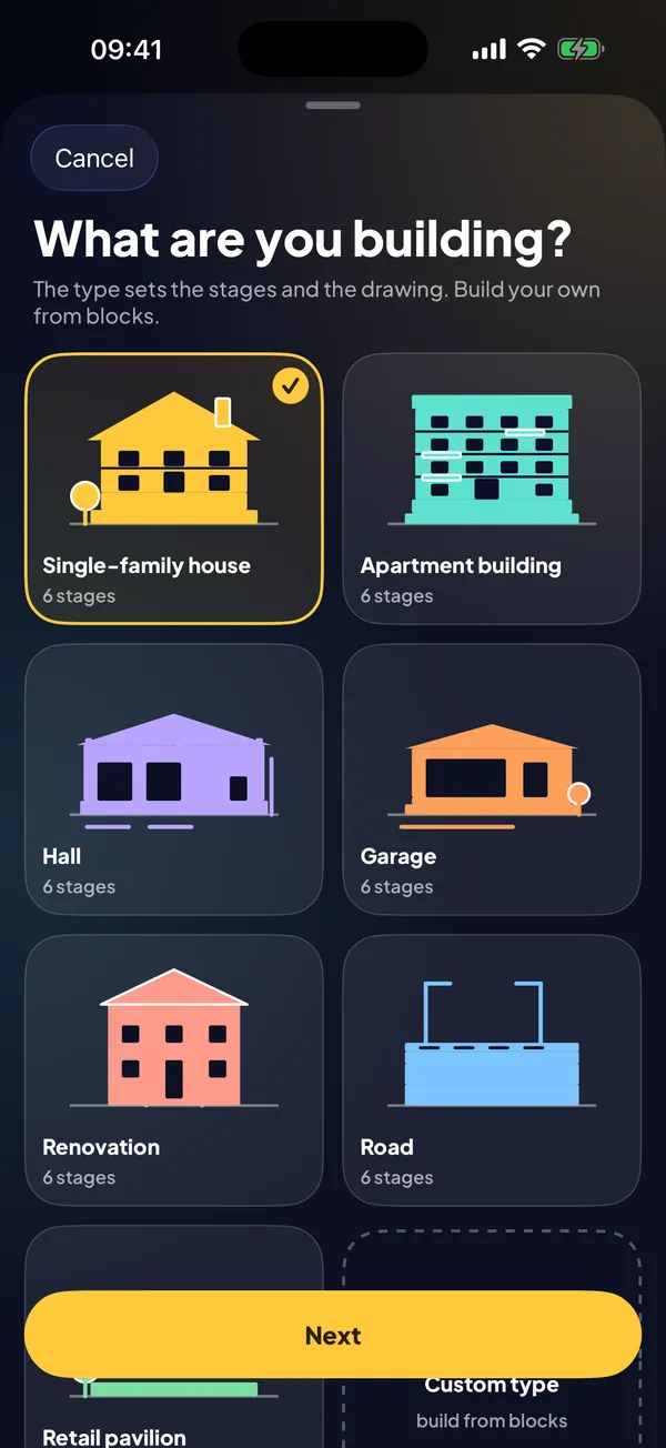Pick the site type