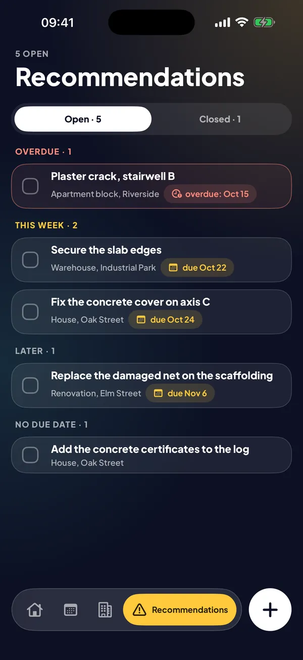 Recommendations