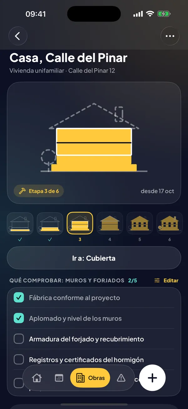 Dibujo de la obra