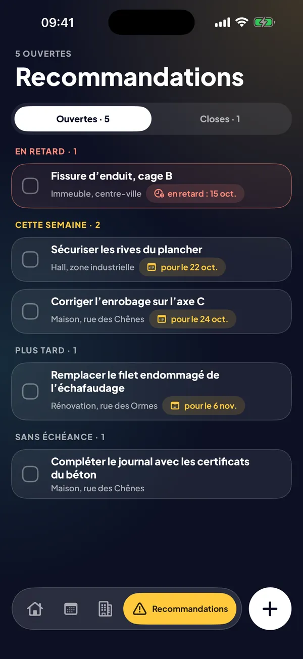 Recommandations
