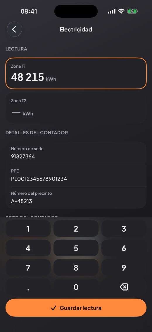 Vuelve a leer los contadores