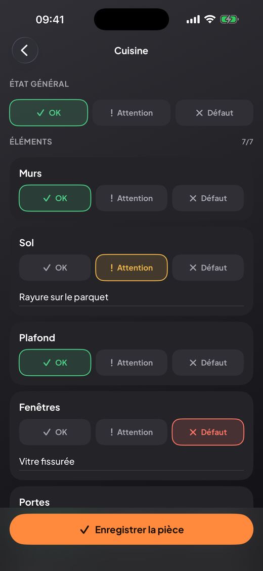 Faites le tour pièce par pièce