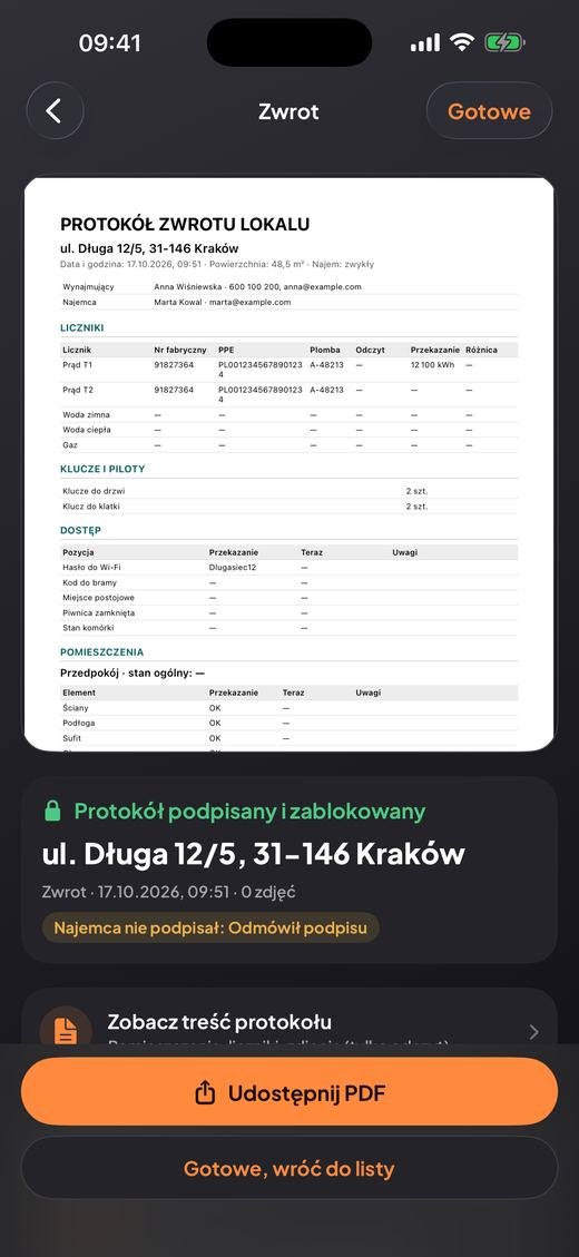 Najem się kończy